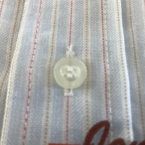 Vintage Deadstock JON MAURICE FASHION For ESSLEY 1970s striped button down shirt - Picture 5 of 12